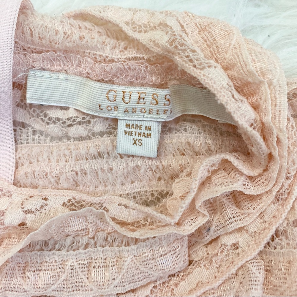 GUESS Blush Lace Top - Picture 3 of 4